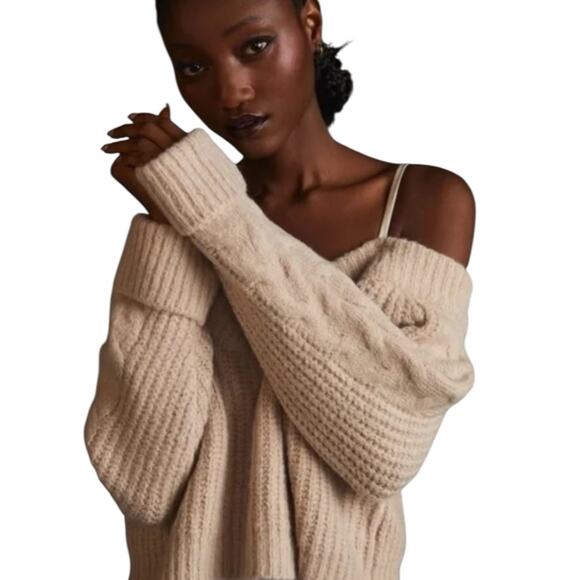 Anthropologie Mare Mare Sweater Slip Dress Cream Size XS - Picture 10 of 16